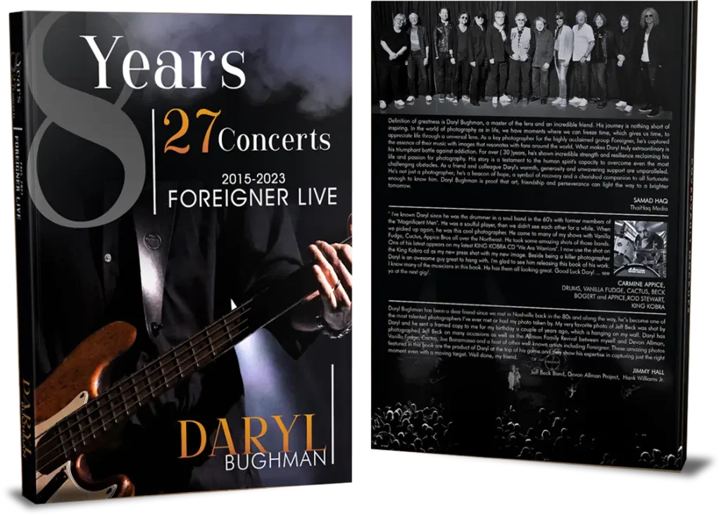 8 Years 27 Concerts Foreigner Live By Daryl Bughman book cover